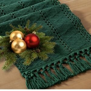 Socomi Boho Table Runner Easter Spring Farmhouse Rustic Dining Kitchen